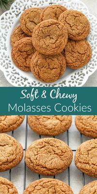 These Molasses Cookies have a soft and chewy center with a slightly crisp exterior. Perfectly spiced and incredibly easy to make too!