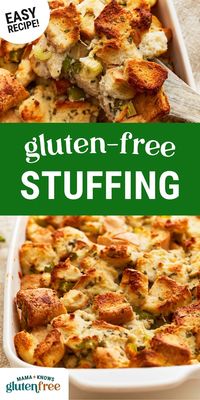 This gluten free stuffing is the perfect balance of moist and crunchy, with savory seasonings for a classic holiday flavor. Easy to make and dairy-free, it’s the ideal side dish for Thanksgiving and Christmas. Get the recipe on my site!