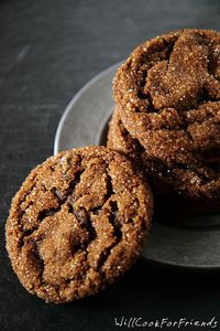 Triple Ginger Crinkles - The Ultimate Ginger Cookies - Will Cook For Friends