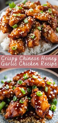 Crispy Chinese Honey Garlic Chicken Recipe | Cheff Recipes