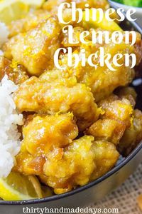 Chinese Lemon Chicken - because it's better homemade! An easy recipe to try from home that will knock your socks off.