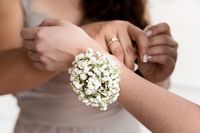 Corsage | Weddings | Brides | BeMyRose | Baby's Breath | Flowers