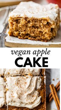 Fresh apples and the warm flavors of fall are baked right into this Vegan Apple Cake. It’s deliciously comforting, ultra moist, and, best of all, easy to make!