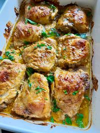 Lemon Garlic Greek Yogurt Marinated Chicken - Hungry Happens