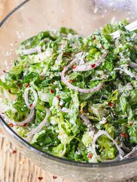 Parmesan Chopped Salad - #salad #recipe #eatwell101 - Parmesan chopped salad is fresh and light, perfect for a light lunch or as a side dish. Enjoy this parmesan salad recipe today! - #recipe by #eatwell101®