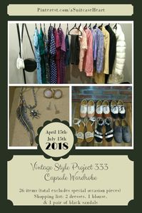 Vintage Style Project 333 Capsule Wardrobe for Spring/Summer 2018 by aSuitcaseHeart #project333 #capsulewardrobe #springwardrobe #vintagefashion