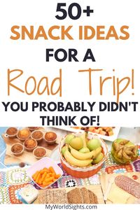 Taking a road trip soon? Check out this list of road trip snacks and road trip meal ideas! These will make eating in the car super simple!