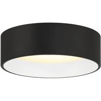 Cody LED 13 inch Matte Black and White Flush Mount Ceiling Light