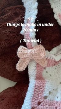 Need a cute bow for your hair, for your bag, for a present?  Do you need to make something for a teacher gift, or bus driver gift?  Are you making crochet bags this season and want to make them a little cooler?  How about this super easy bow tutorial?  You can totally do this!  Grab some yarn from the link below and you can tie up all your lose ends!  Video Credit: 4bluffs.crochet on Tiktok!