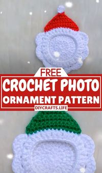 Enhance your holiday decor with these charming crochet photo ornaments. They perfectly encase your treasured memories, letting you recall special moments every time you look at your sparkling tree.