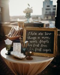 “There are two things a man never forgets...his first love and his first cigar.” We designed this adorable cigar bar for Lauren and Tyler’s big day. The concept of cigar lounges began in European high society, where gentlemen would retire to smoke cigars and engage in conversation after dinner. For this wedding, we wanted a spot outdoors for guests to gather, celebrate and then refresh with a mint and get back to the dancefloor. ⠀⠀⠀⠀⠀⠀⠀⠀⠀ Photography: @andrewhaydenphoto Event Design& Decor: @...