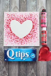 Heart Painting on Canvas with acrylics - 3 ways! Easy DIY Tutorial for Kids & Adults, toddlers, teens and seniors. Makes a perfect Valentines Day craft for school and easy to make. Put your own twist to these abstract hearts too! Would make great valentines decorations too! ... daha fazla