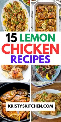 Lemon chicken is a go-to for its bright, zesty flavor that brings any meal to life. Whether it’s lunch or dinner, this tangy, tender combo makes for a balanced, satisfying dish. 

To help you find the perfect recipe, here’s a collection of 15 easy, delicious lemon chicken recipes to try. Each one is a winner, ready to elevate your meal game! 

#LemonChickenRecipes #EasyRecipes #DinnerIdeas #FlavorfulMeals