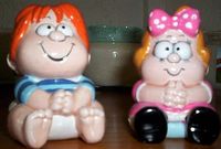 70s 80s Marvin Cartoon Baby Ceramic Figurines Enesco Tom Armstrong