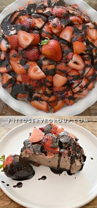 Keto Strawberry Chocolate No-Bake Pie-is an easy, grain-free, sugar-free, pie that is not only delicious but it does not require the use of an oven.