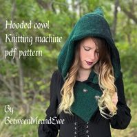 Elvira Hooded Cowl Sentro/addi Circular Knitting Machine - Etsy