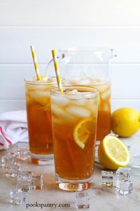 Lemonade iced tea combines classic sun tea with lemonade to make an easy summer drink - the Arnold Palmer made with tea brewed in the sun.