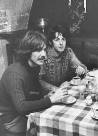 george harrison & paul mccartney