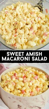 Sweet Amish Macaroni Salad