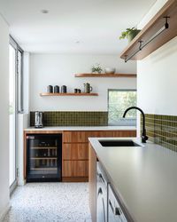 Layers of timber, terrazzo and green. A kitchen for all my mid-century lovers ✨ • The original home was fairly new and whilst it was ok…it… | Instagram