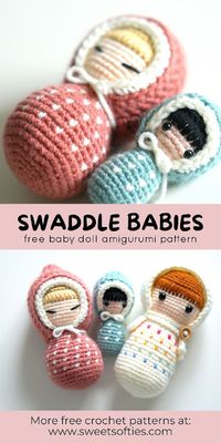 Swaddle Babies · Free Amigurumi Crochet Pattern - Sweet Softies | Amigurumi and Crochet