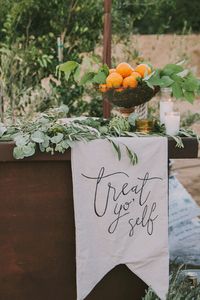 10 Gorgeous Ways to Incorporate Calligraphy into Your Wedding Decor via Brit + Co