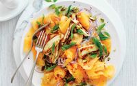 Rockmelon 'Carpaccio' and Haloumi Salad Recipe | myfoodbook