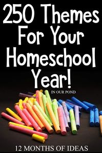 20 Theme Ideas for Bonus as part of the 250 Theme Unit Ideas for Your Entire Homeschool Year blog post // In Our Pond