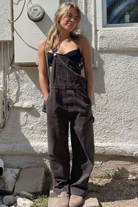 The baggier, the better. @haileypakkala_ styles our new Louis overalls.