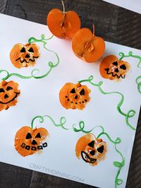 Crab Apple Stamped Pumpkins - Crafty Morning