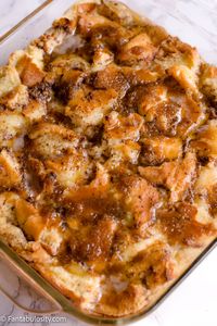 This old fashioned bread pudding recipe is classic and reminds you of Grandmas! Plus, it uses simple ingredients and has an optional vanilla sauce!