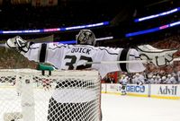 Jonathan Quick #32  (Photo by Paul Bereswill/Getty Images)