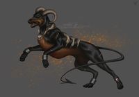 Commission: Houndoom by barn-swallow