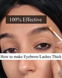 Super easy and effective method of growing lashes and make the eyebrows thick #eyebrowhacks #eyebrow #growbrows #skinhacks #skincare