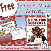 A free Point of View activity inspired by A Fine, Fine School by Sharon Creech.