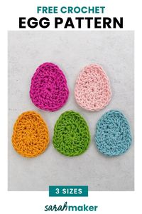 Need a quick and easy Easter decoration? These cute crochet eggs are the perfect project – and so much fun to make! This tutorial will walk you through everything you need to know, from choosing materials to completing the pattern. Plus, I’ll give you some fun ideas for embellishing them with simple embroidery stitches!