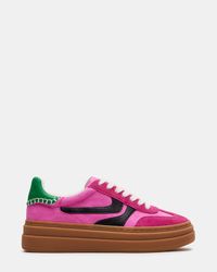 DODGE Pink Multi Low-Top Platform Sneaker | Women's Sneakers