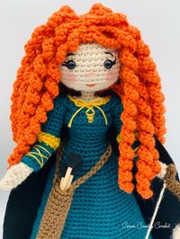 CROCHET PATTERN Merida Doll // Brave Crochet // Amigurumi // | Etsy