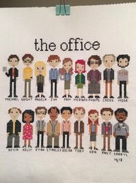 Great gift idea made by My Stitch Corner for your friend who is obsessed with The Office TV show. Great Christmas gift idea for the person in your life who likes TV. #gift #buy #product #tv #theoffice https://www.etsy.com/listing/666931483/the-office-cross-stitch-handwork?ref=shop_home_active_4&frs=1