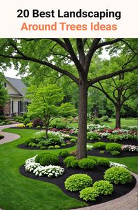 20 Best Landscaping Around Trees Ideas - Toolz Geek