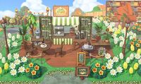 ACNH Cafe Design Ideas & Codes - Animal Crossing New Horizons Coffee Shop Stall, Menu, Floor & Sign Designs