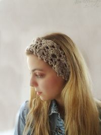 Little Treasures: Crochet Leaf Ear-Warmer - free pattern