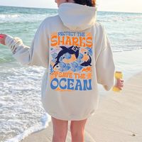 🌊 Make a splash for marine conservation with our VSCO Sweatshirt featuring a 'Protect the Sharks Save the Ocean' back print. A must-have VSCO Hoodie for marine biologists, ocean conservation advocates, and shark lovers. Wear your passion, make a statement, and join the movement for a healthier ocean. 🦈💙 You can combine this product with this other one: https://ezirdesignstudio.etsy.com/listing/1689304205 https://ezirdesignstudio.etsy.com/listing/1688597176