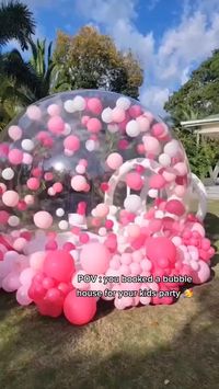 This dome bubble house can act as a wonderful photo shooting scene, a perfect place to play with balls/ balloons. Bring unforgettable memories for kids and your guests when holding a party. Inflatable bubble house offers a unique way of playing, where kids can be inside the bubbles and see the world from a different perspective.