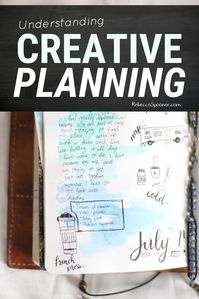 Have you ever tried creative planning? It is a method of planning that often involves doodles and art and watercolor or stickers and washi... anything that ads a creative element to the normal act of planning your day. Come take a peek inside my planner and learn more about why I love creative planning and the benefits. #planning #bulletjournaling #creativeplanning #creativejournaling