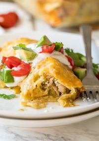 Green Chicken Enchiladas Recipe