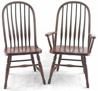 Amish Ohio Deluxe Bent Feather Windsor Chair