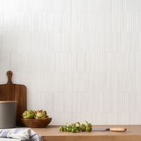 Bianco Dolomite Premium Stacked Honed Marble Mosaic Tile | Tilebar.com