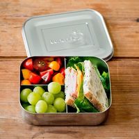 LunchBots Trio Stainless ($39): This metal lunchbox is a great container for smaller meals and snacks like crackers and cheese or celery and peanut butter.