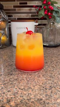 5min · 1 serving     Ingredients   • 4oz Malibu  • Orange juice   • Grenadine   Enjoy! 🤗